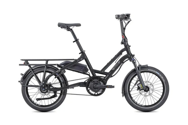 Tern Hsd S8i Matte Black Cargo E-bike CARGO E-BIKES Melbourne Powered Electric Bikes 400Wh 