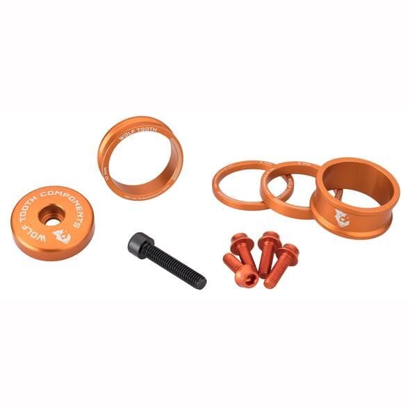 Wolf Tooth Anodized Bling Kit HEADSETS Melbourne Powered Electric Bikes Orange 