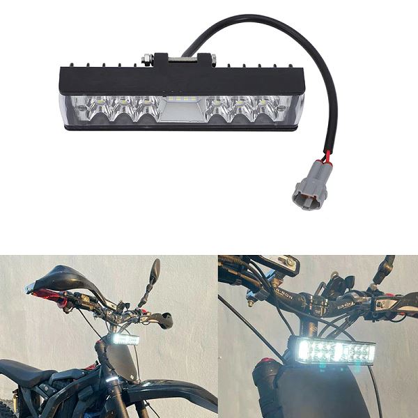 Surron Light Bee Front LED Light Bar Upgrade E-MOTO Melbourne Powered Electric Bikes 
