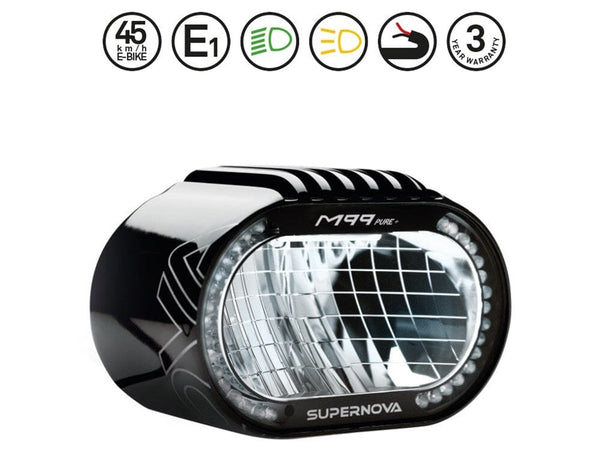 ブランドショッパー付き Supernova M99 SUPERNOVA Pure+ Bicycle E sale Bike Head  Headlight: Black