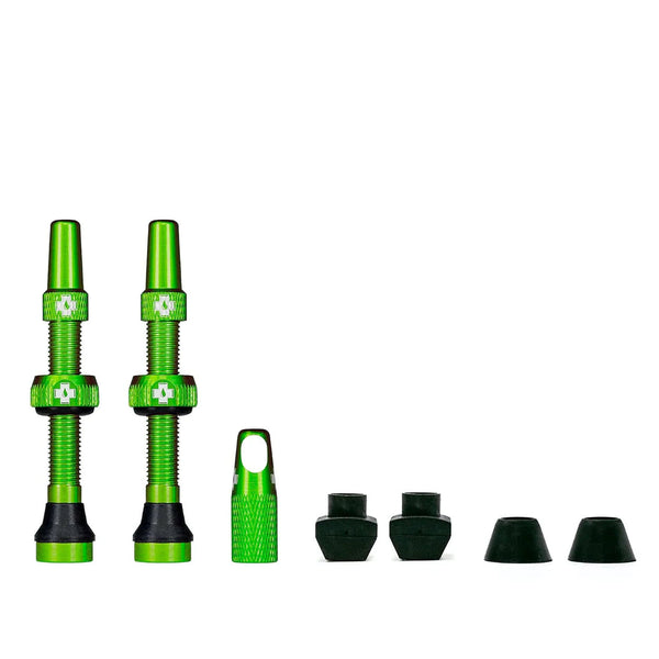 Muc-off Tubeless Valve Kit 44mm TUBELESS ACCESSORIES Melbourne Powered Electric Bikes Green 