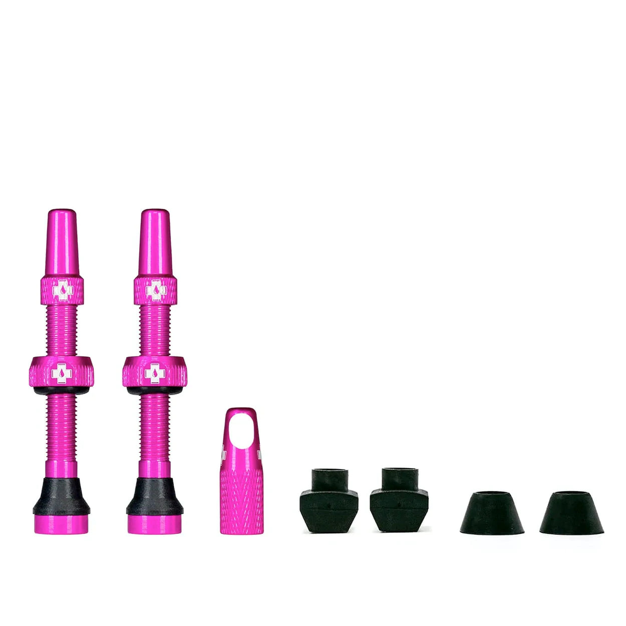 Muc-off Tubeless Valve Kit 44mm TUBELESS ACCESSORIES Melbourne Powered Electric Bikes Pink 